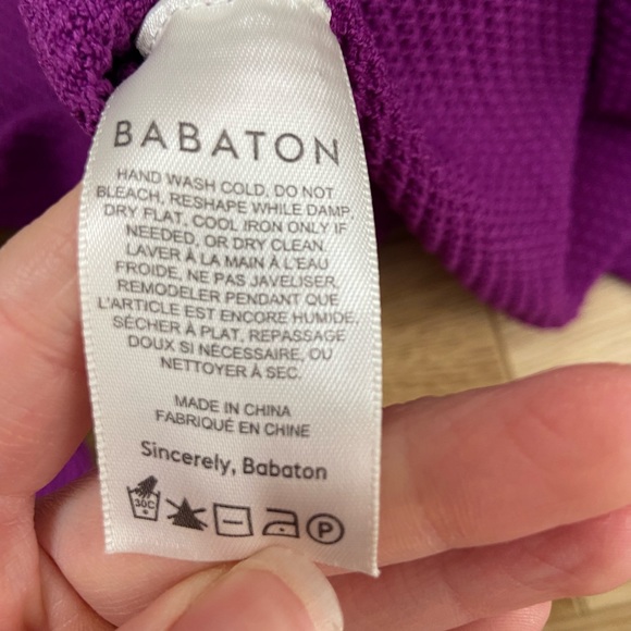 Aritzia babaton Waldorf sculpt knit long sleeve size L - Picture 6 of 8